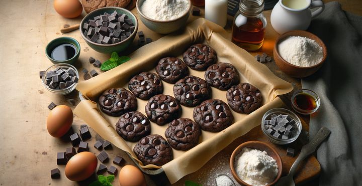 recette cookies stimulants au chocolat noir, menthe et protéine de caséine